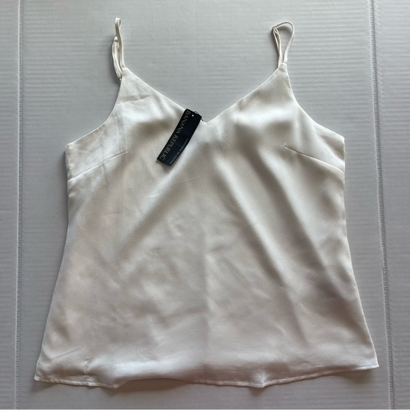 Banana Republic Ladies Summer Spaghetti Strap Top Basic V-Neck Sleeveless Satin - Picture 5 of 11